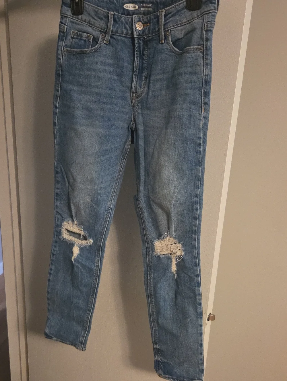 Old Navy Light Blue Ripped Skinny Jeans - Picture 1 of 2